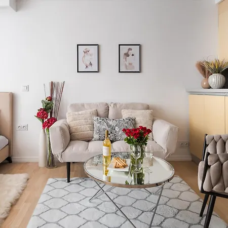Daire Belapart 2-bedroom Downtown Apartament, 1 Km To Station, Metro, Netflix, Air-conditioning